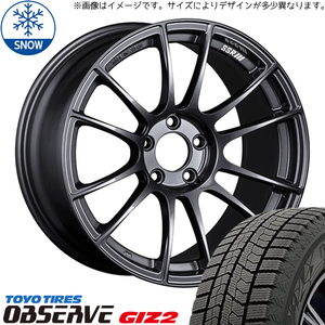 245/40R18 スタッドレスタイヤホイールセット WRX STI GRB GVB etc (TOYO OBSERVE GIZ2 & SSR GTX04 5穴 114.3)