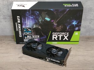 NVIDIA 玄人志向 GeForce RTX3060 12GB GALAKURO GAMING OC 【グラフィックボード】