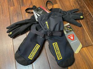 ★ 23-24 ボルコム VOLCOM 91 GORE-TEX MITT J6852403 91 ゴアテックス スノーボード 手袋 ミトン グローブ ブラック sizeL 新品未使用