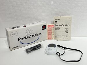 【S44924】SONY　PocketStation　SCPH-4000　ソニー　ポケットステーション　ホワイト　中古品　通電・動作未確認　※ジャンク品