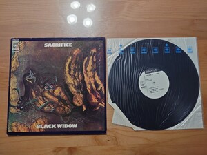 ★Sacrifice ★悪魔と魔女と生贄★Black Widow ブラック・ウィドー★LPレコード★見本盤★中古品 ★PROMO★SAMPLE★SONP5028☆白レーベル