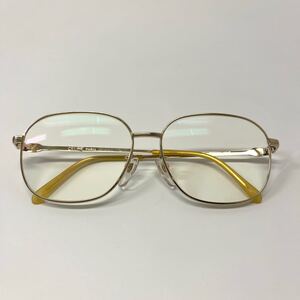 VINTAGE CELINE メガネ 眼鏡 ヴィンテージ セリーヌ メタルフレーム 1/20 12KGF CLG-853 度入り 金張り【レターパックプラス郵送可】#190