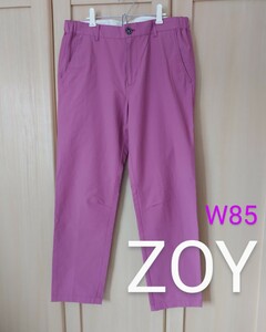 ZOY W85 ゾーイ ストレッチ ゴルフ メンズ パンツ ストレート ラベンダー 正規品 