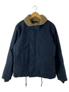 NAVY DEPARTMENT◆デッキジャケット/42/コットン/NVY/無地/22WP01