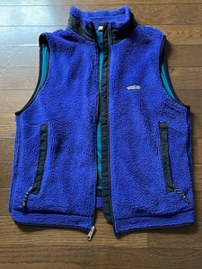 ★96年製F6MADE IN USA製Vintage Patagoniaパタゴニア23042Retro X VestレトロXフリースベストサイズM稀少レア初期コバルト★