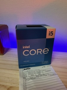 【美品・高性能】Intel Core i5-13400F C0ステッピング【オリジナル箱・取扱説明書・領収書付き】