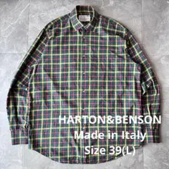 【Made in Italy】HARTON&BENSON チェックシャツ 大きめ