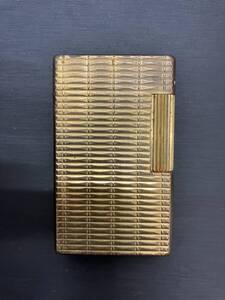 ＃1318　S.T.DUPONT デュポン ライター ライター ゴールド　ローラー式　着火未確認　中古品