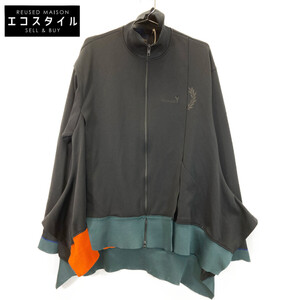 FRED PERRY フレッドペリー ×GroundY FZ2592 トラックジャケット ブラック M ジャケット ポリエステル メンズ 中古