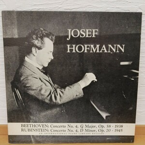 プライベート盤 ヨゼフ・ホフマン Josef Hofmann Beethoven Piano Concerto No. 4 Op. 58 -1938 Rubinstein: Concerto No. 4 1945【管6】