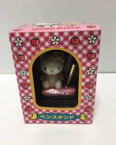 □ 【非売品】 当時もの Hello Kitty ハローキティ キティちゃん ペンスタンド ペン立て 陶器 (NF250109)432-53