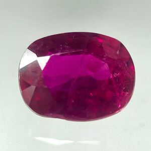 ソ付き!!1円〜!!◆天然ルビー0.67ct◆d 約5.64×4.41×2.92mm ルース 裸石 宝石 コランダム ルビー ruby w3/240