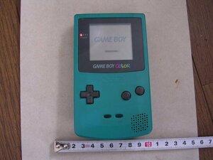 ■CGB-001 Nintendo GAME BOY COLOR ゲームボーイカラー グリーン 動作品(確証写真提示)JUNK扱い