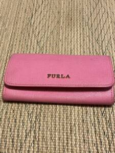 FURLA フルラ キーケース レザー 4連 ピンク 4144-08-3