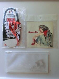 希少　Superfly　ステッカー＆スライダーケース＆スニーカー靴ひも　スーパーフライ