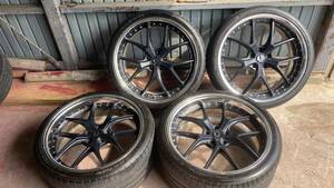 【希少】AIMGAIN GTM 21インチ 9j+30 10j+40 pcd120 5h 74.5φ＋2021年製 FALKEN AZENIS FK453 245/35R21 285/30R21 LS等に！