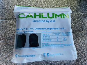 【新品】ファミマ限定 CAHLUMN カウラム 長袖ビッグTシャツ くろ　XXL 3L 数量限定　匿名配送　送料無料