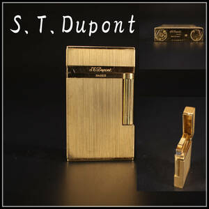 【秀】ZB500 デュポン 【S.T.Dupont】 ガスライター ゴールド／美品！ｒ