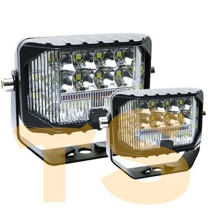 広角 12V-24V 3M-63W 三面発光 ワークライト 2個 3モードタイプ 3インチ LED 作業灯 看板灯 集魚灯 トラック ホワイト イエロー