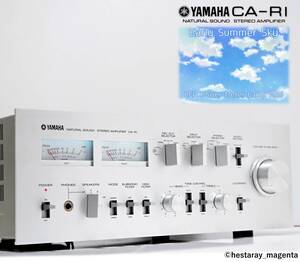 ★ 【美品！ 整備・レストア済】 YAMAHA CA-R1　ヤマハ　プリメインアンプ　メーター照明LED化済　MC対応　取説コピー付　70年代国産機 ★