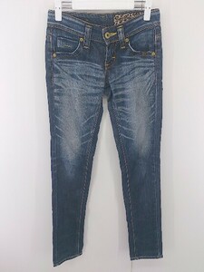 ◇ Something Vienus Jean スキニー デニム ジーンズ パンツ サイズ25×32 ネイビー系 レディース E