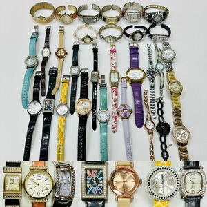 腕時計30点セット ゴールドカラー シルバー レディース キラキラ ラインストーン ABISTE ATTITUDE ANNE KLEIN まとめ 大量 個 本 kg H167