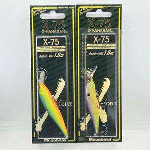 メガバス X-75 未開封 2個セット MAT TIGER ＆ SEXY MONROE MEGABASS ナナハン X-NANAHAN Custompaint Jerkbait