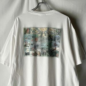 90s USA製 BANANA REPUBLIC バナナリパブリック ポケット Tシャツ 白 XL アニマル 動物 サファリ ヴィンテージ バナリパ ポケT アメリカ製