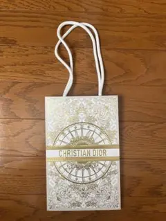 Christian Dior ショップ袋 ホワイト・ゴールド