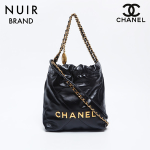 シャネル CHANEL ハンドバッグ ミニ CHANEL 22 シャイニーカーフスキン ブラック