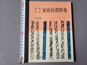 昭和39年三訂版　図解中学 家庭科資料集　家庭科 技術 教材　正進社　当時物　/A