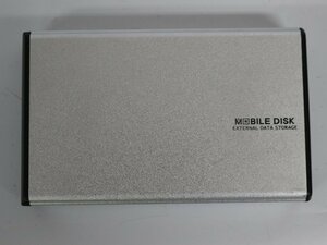 中古品 Mobile Disk 外付け External Data Storage HDD250GB ストレージ 未確認