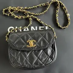 CHANEL ミニフラップバック　ポシェット　斜めがけ