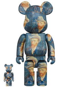 BE@RBRICK「Van Gogh Museum」Self-Portraitwith Grey Felt Hat 100％ & 400％ ヴァンゴッホ 新品