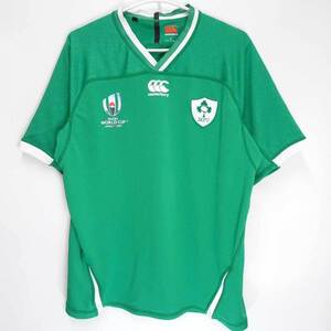 【中古】カンタベリー ラグビーワールドカップ 日本 2019 RWC2019 アイルランド代表 IRFU ホーム テスト ジャージ L メンズ CANTERBURY