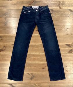 1円!! 新品 Jacob Cohen HAND MADE PREMIUM Denim effect コーデュロイ素材 ヤコブコーエン プレミアム スラックス デニム メンズ 30 J620