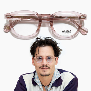 新品未使用☆ MOSCOT モスコット LEMTOSH レムトッシュ ウェリントン眼鏡 メガネ blush ブラッシュ クリアピンク 46-24