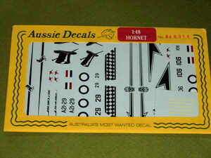 D オージーデカール 1/48 48010 オーストラリア空軍 F/A-18