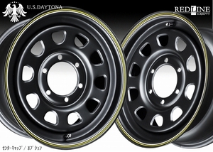 ■ U.S.Daytona デイトナ ■ 16x7.0J+35 /PCD139.7　GOODYEARナスカー 215/65R16 タイヤ付　ブラック色　200系ハイエース他