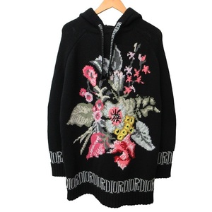 ディオール Dior ×Shawn Stussy ショーン ステューシー コラボ 美品 20AW Long Hooded Sweatshirt ニットパーカー 033M627AT168 XXS