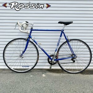 【輸入品】 ROSSIN ヴィンテージ自転車 ブルー ロードバイク ドロップハンドル ヨーロッパ直輸入 c07