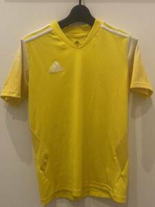 adidas アディダス トレーニング ウエア 半袖Tシャツ サッカーイエロー160 キッズ 小学 中学