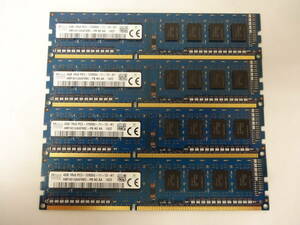 ☆SK hynix PC3-12800U 4GB×4枚（16GB) BIOS確認済☆２