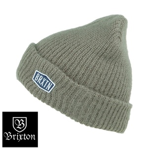 新品 Brixton(ブリクストン) MALT BEANIE SAGE USA製 / ビーニー グレー ニットキャップ