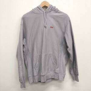 【supreme】シュプリーム★パーカー プルオーバー サイズM ライトグレー 裏起毛 フーディー スモールボックス ロゴ06