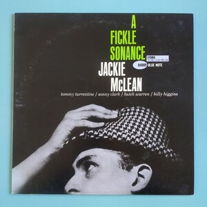 【美盤/試聴済LP】Jackie McLean『A FICKLE SONANCE』1990年盤Blue Note 東芝BN4089★ジャッキー・マクリーン Sonny Clark Billy Higgins