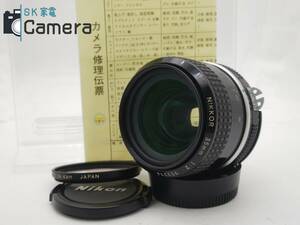 Nikon NIKKOR 35ｍｍ F2 Ai 2024年4月 修理 清掃 ニコン 30日保証