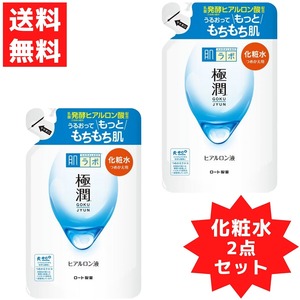 肌ラボ 極潤 ヒアルロン液 つめかえ用 170mL ロート製薬 ROHTO 美容 化粧水 うるおい成分 乳酸球菌 2点セット