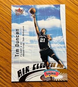 2000-01 Fleer Ultra Air Club For Men #4 Tim Duncan San Antonio Spurs