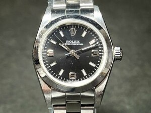 ROLEX　ロレックス　OYSTER PERPETUAL　オイスターパーペチュアル　自動巻き　レディース腕時計　稼働